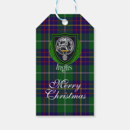 Inglis Scottish Clan Tartan & Crest Geschenkanhänger