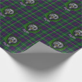 Inglis Scottish Clan Tartan & Crest Geschenkpapier (Ecke)
