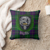 Inglis Scottish Clan Tartan & Crest Kissen (Decke)
