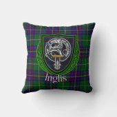 Inglis Scottish Clan Tartan & Crest Kissen (Rückseite)