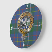 Inglis Tartan & Abzeichen Große Wanduhr (Winkel)