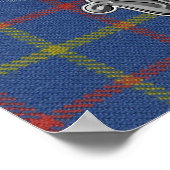 Inglis Tartan & Abzeichen Poster (Ecke)