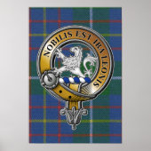 Inglis Tartan & Abzeichen Poster (Vorne)
