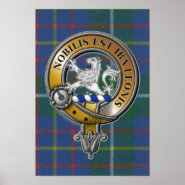 Inglis Tartan & Abzeichen Poster