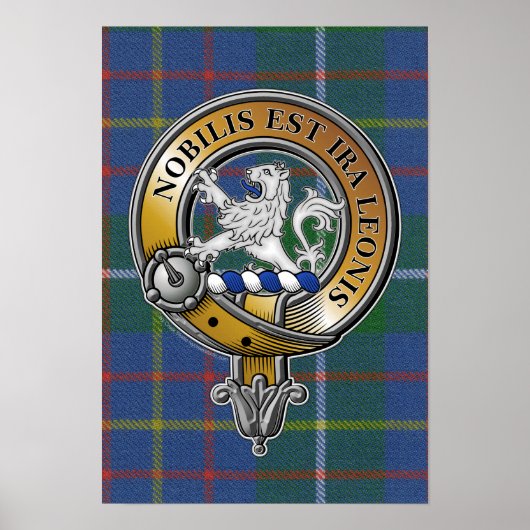 Inglis Tartan & Abzeichen Poster (Vorne)