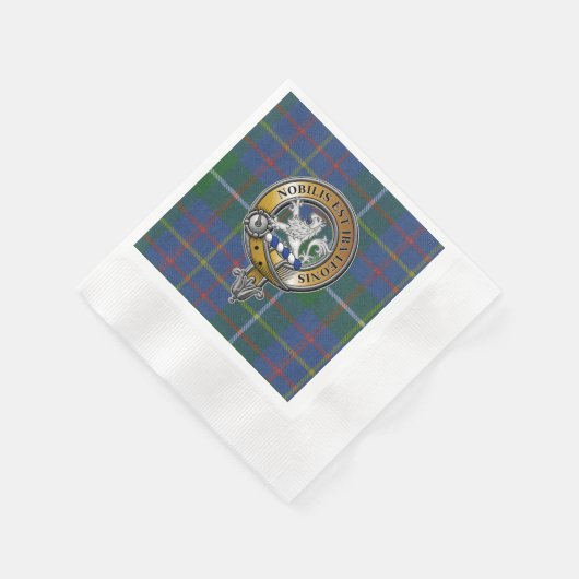 Inglis Tartan & Abzeichen Serviette (Ecke)