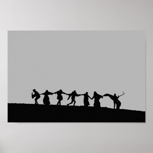 Ingmar Bergmans siebtes Siegel Poster (Vorne)