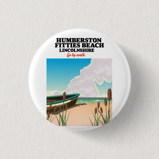 Ingoldmells South Beach lincolnshire Square Sticke Button (Vorderseite)