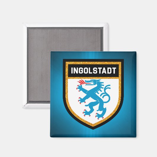 Ingolstadt-Flagge Magnet (Vorderseite/Rückseite)