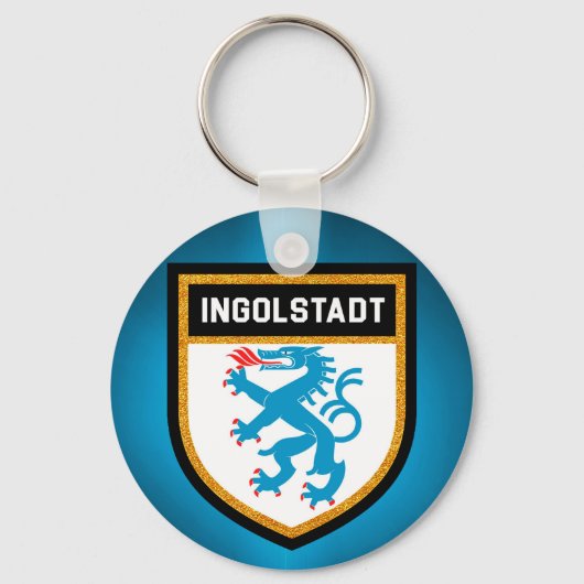 Ingolstadt-Flagge Schlüsselanhänger (Vorderseite)