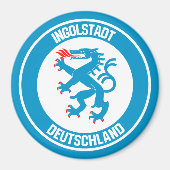 Ingolstadt Round Emblem Magnet (Vorne)