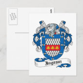 Ingram-Familienwappen Postkarte (Vorne/Hinten)