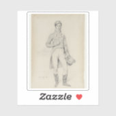 Ingres - Portrait von Lord Grantham Aufkleber (Blatt)