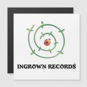 Ingrown Records Ladybug Spiral Large Magnetic Card Magnetkarte (Vorne/Hinten)