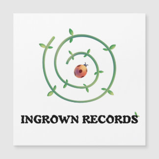 Ingrown Records Ladybug Spiral Large Magnetic Card Magnetkarte