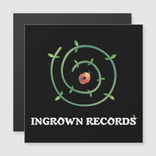 Ingrown Records Ladybug Spiral Magnetkarte Schwarz