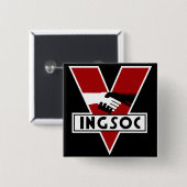 Ingsoc 1984 button (Vorne & Hinten)