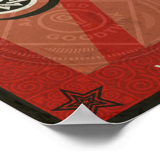 INGSOC 1984 Propaganda-Poster Poster (Ecke)