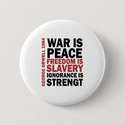 Ingsoc - George Orwell Button (Vorderseite)