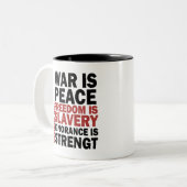 Ingsoc - George Orwell Zweifarbige Tasse (Vorderseite Links)