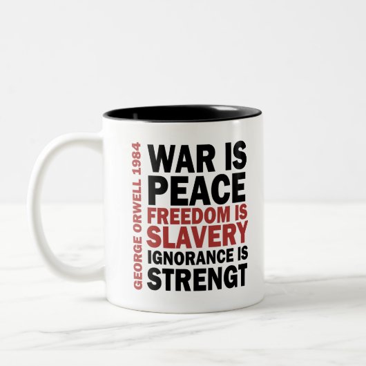 Ingsoc - George Orwell Zweifarbige Tasse (Links)