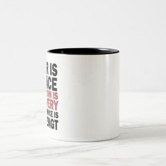 Ingsoc - George Orwell Zweifarbige Tasse (Mittel)