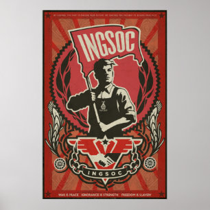 INGSOC Propaganda-Plakat 1984 Poster