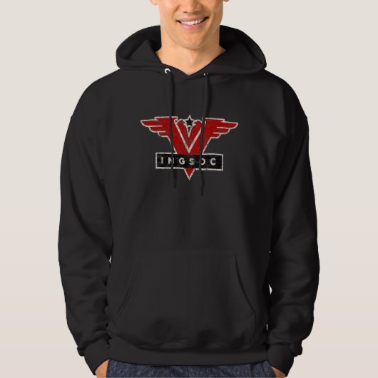 INGSOC Propaganda-Spitze Hoodie (Vorderseite)