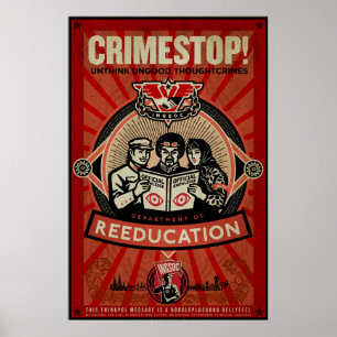 INGSOC Thoughtcrime Druck 1984 Poster