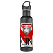 Ingsocs Sieg-Gin Alt Edelstahlflasche (Vorderseite)