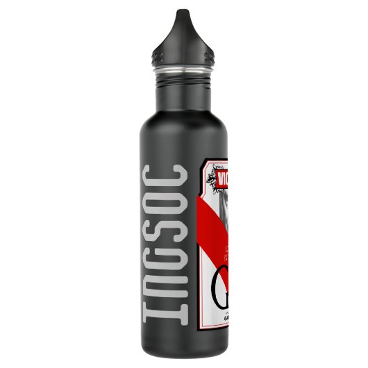 Ingsocs Sieg-Gin Alt Edelstahlflasche (Links)