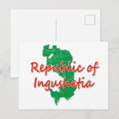 Ingushetia Feiertagspostkarte (Vorne/Hinten)