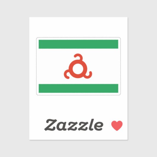 Ingushetia-Flagge Aufkleber (Blatt)