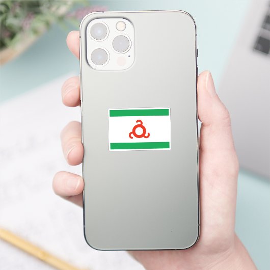 Ingushetia-Flagge Aufkleber (Telefon)