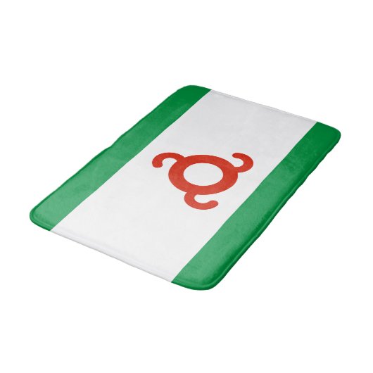 Ingushetia-Flagge Badematte (Schrägansicht)