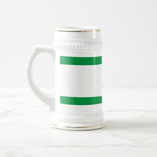 Ingushetia-Flagge Bierglas (Links)