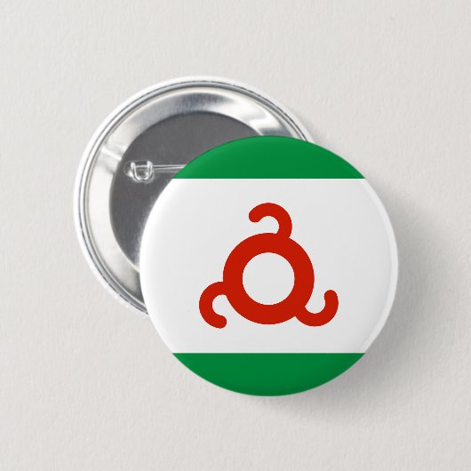 Ingushetia-Flagge Button (Vorne & Hinten)