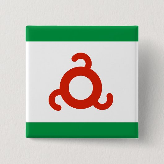 Ingushetia-Flagge Button (Vorderseite)