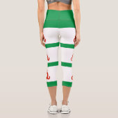 Ingushetia-Flagge Capri Leggings (Rückseite)