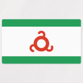 Ingushetia-Flagge Etiketten (Design 1)