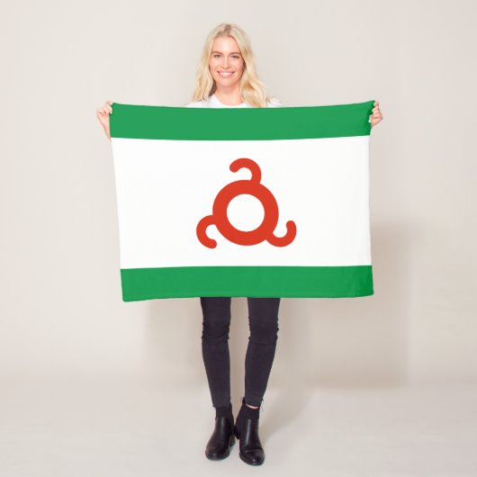 Ingushetia-Flagge Fleecedecke (Beispiel)