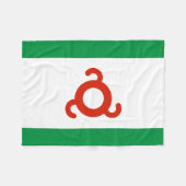Ingushetia-Flagge Fleecedecke (Vorderseite (Horizontal))