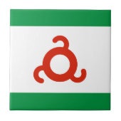 Ingushetia-Flagge Fliese (Vorderseite)