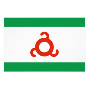 Ingushetia-Flagge Fotodruck