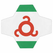 Ingushetia-Flagge Fußball (Flach)