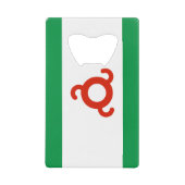 Ingushetia-Flagge Geldbeutel Flaschenöffner (Vorderseite)