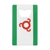 Ingushetia-Flagge Geldbeutel Flaschenöffner (Rückseite)