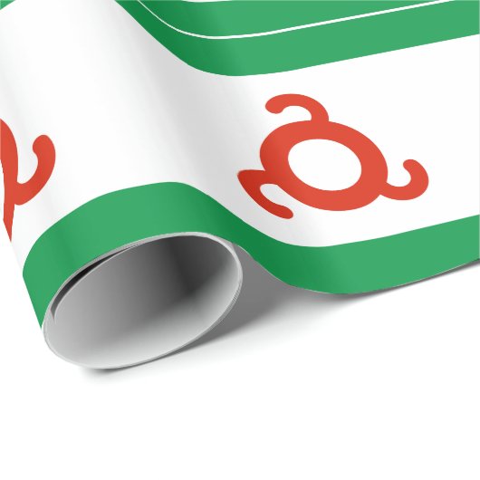 Ingushetia-Flagge Geschenkpapier (Rolleneckpunkt)