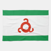 Ingushetia-Flagge Geschirrtuch (Horizontal)