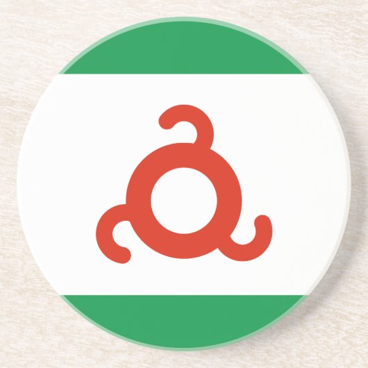 Ingushetia-Flagge Getränkeuntersetzer (Vorne)